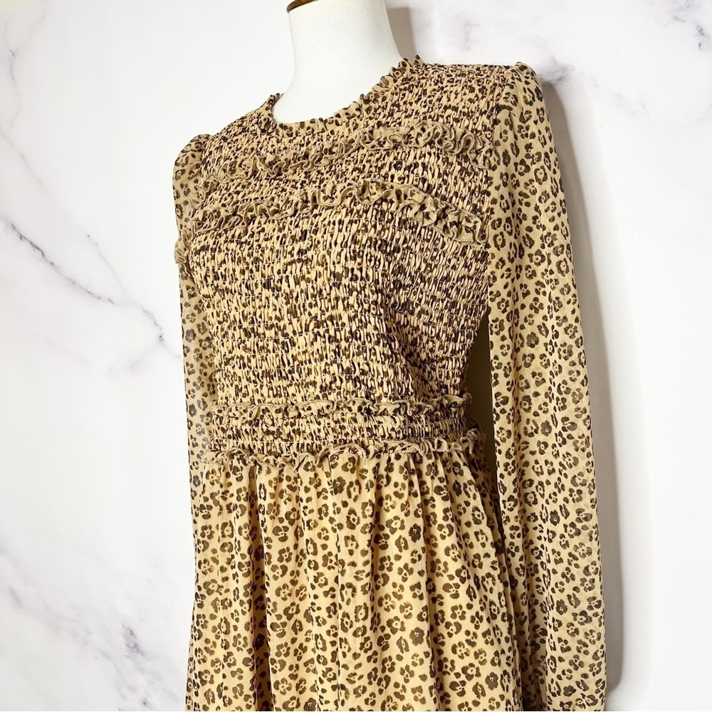 Rachel Parcell Leopard Print Smocked Dress - Picture 10 of 16
